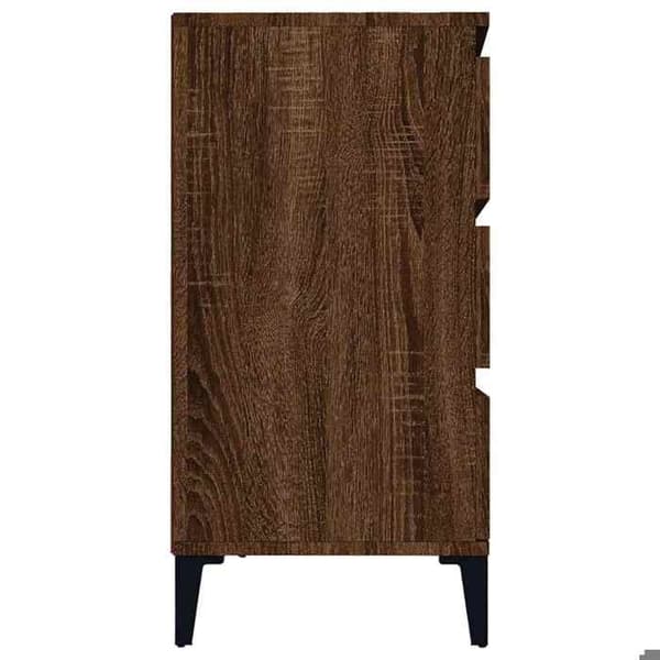 Maison Exclusive - Buffet i brunt egetræ 60x35x70 cm i ingeniørtræ