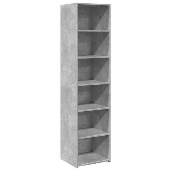 Maison Exclusive - Buffé hög grå betong 45x41x185 cm ingenjörsträ