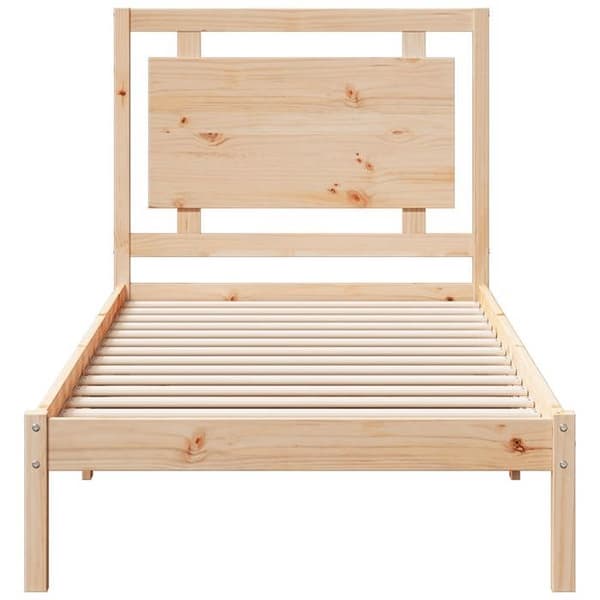 Maison Exclusive - Extra lång sängram utan madrass 100x220 cm massiv trä