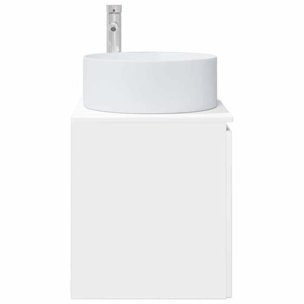 Exklusiv möbel - Väggmonterad tvättställ i blank vit 49,5 x 44,5 x 65,5 cm