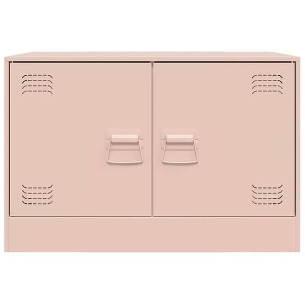 Maison Exclusive - TV-möbel rosa 67x39x44 cm stål