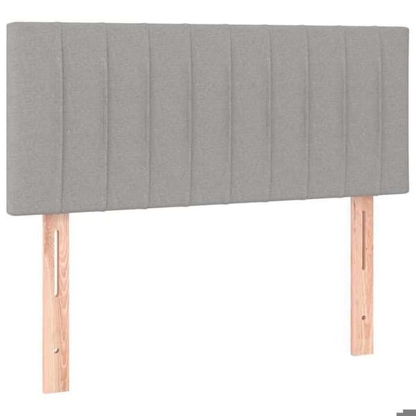 Maison Exclusive - Vaaleanharmaa pääty 90x5x78/88 cm Kangas Ljusgrått