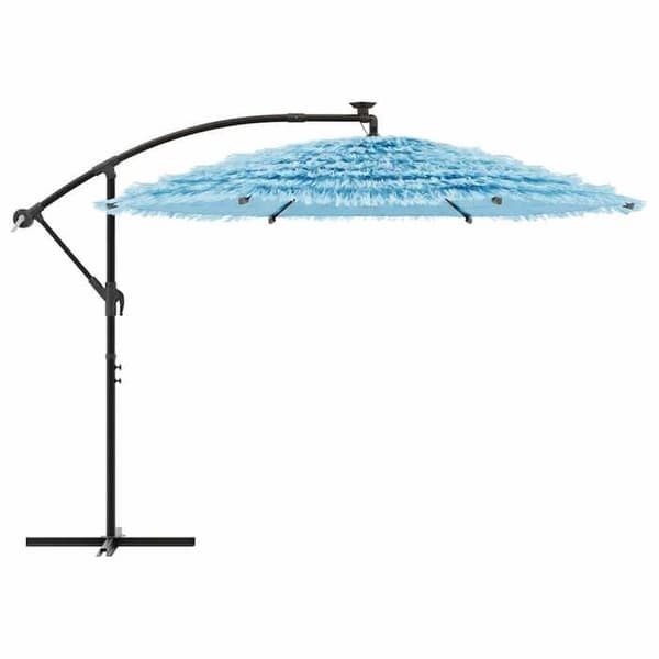 Maison Exclusive - Haveparasol med blå stålmast 269x269x235 cm