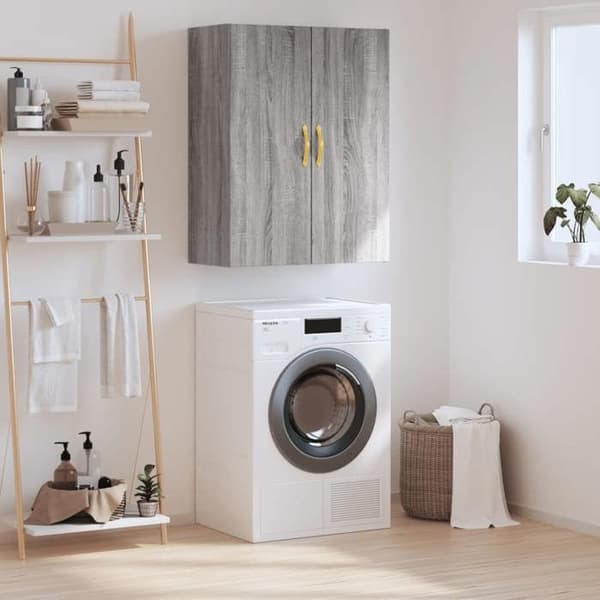 Maison Exclusive - Sonoma harmaa seinäkaappi 69,5x34x90 cm