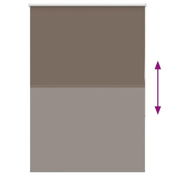 Maison Exclusive - Rullgardin mörkläggande kaffe 110x150cm tygbredd
