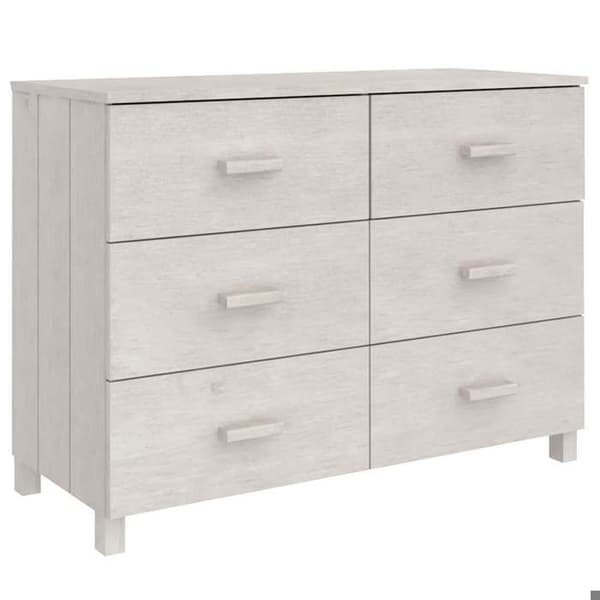 Maison Exclusive - Buffé MOLDE Vit 113x40x80 cm Massivt furu Vit