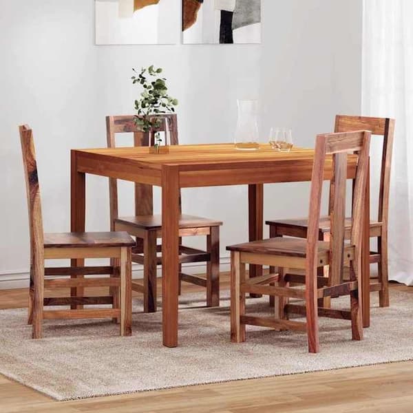 Maison Exclusive - Matstolar set om 4 i massivt trä