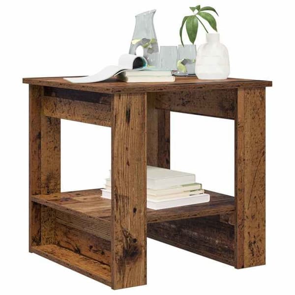 Bord - EKSKLUSIV HUS - Gammel træ - Ingeniørtræ - Rektangulær 51x50x50 cm - Brun