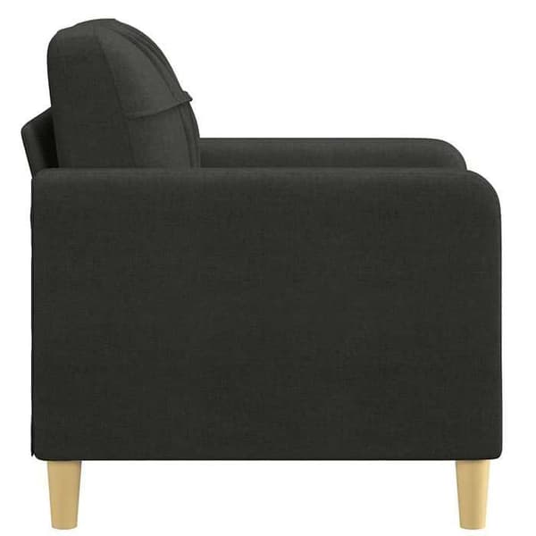 Maison Exclusive - Musta nojatuoli 60 cm kangasta