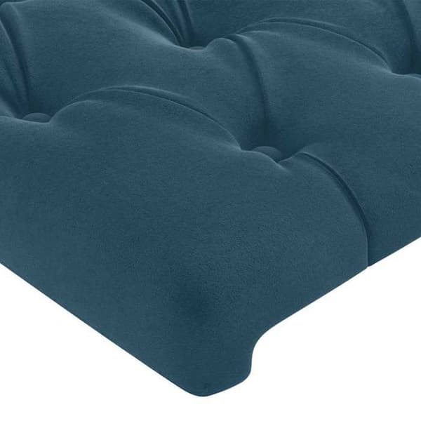 Maison Exclusive - Tummansiniset päätylevyt 144 x 7 x 78/88 cm Sametti