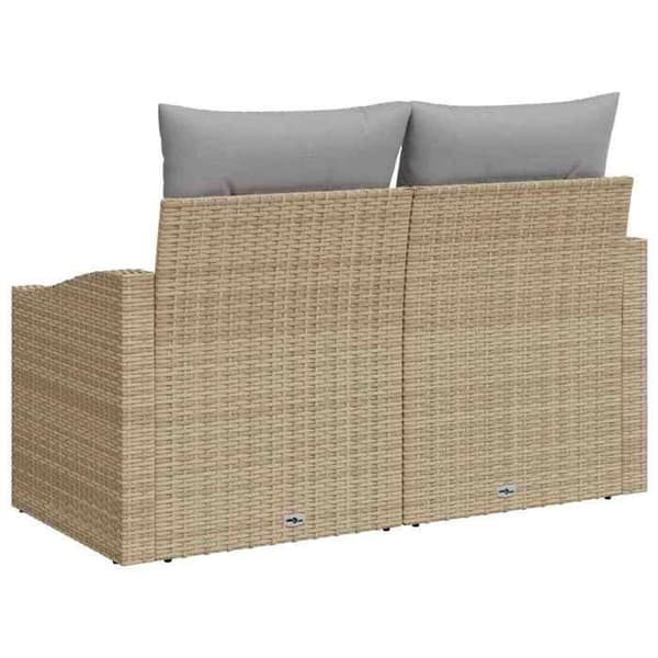 Havemøbel - EKSKLUSIVT HUS - Moduler 123 x 62 x 69 cm - Poly rattan - Beige - UV-bestandig