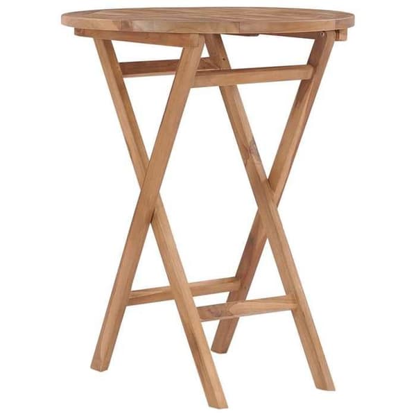 Maison Exclusive - Fällbord för trädgård 60 cm i solid teakträ