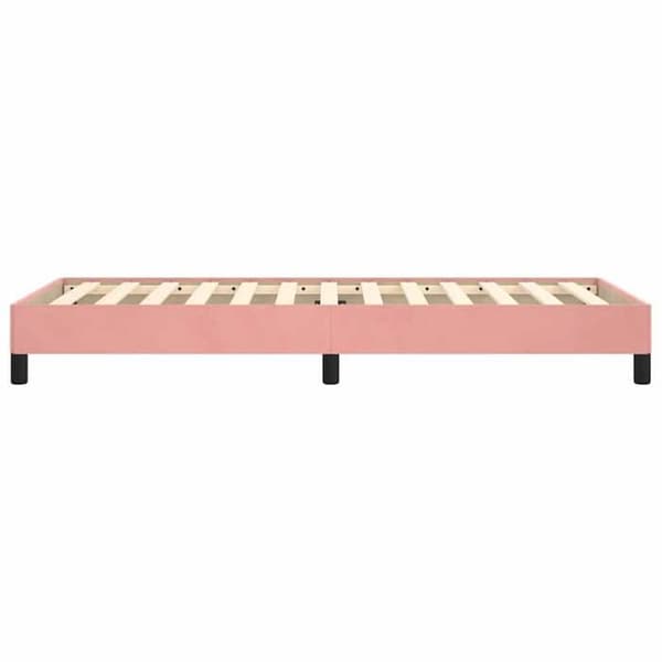 Maison Exclusive - Sängram utan madrass rosa 90x200 cm sammet