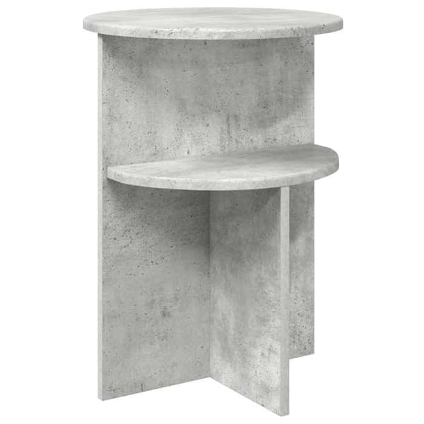 Maison Exclusive - Sidebord Grå beton Ø 39,5 x 55 cm Ingeniørtræ