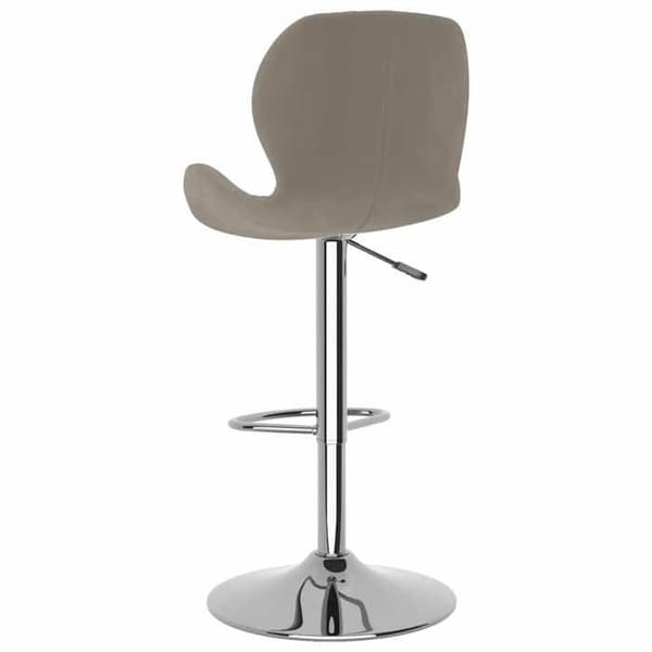 Maison Exclusive - Barstolar set om 2 ljusgrå sammet