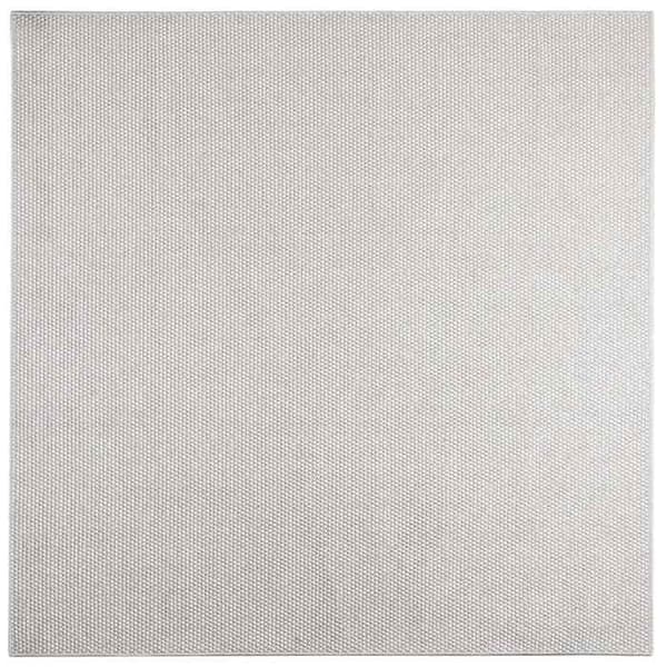 Inomhusmatta - EXKLUSIVT HEM - LUGO - 200 x 200 cm - Kräm och grå - Halkfri polyester Kräm och grå