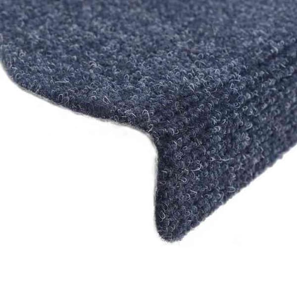 Maison Exclusive - Selvklæbende trappetæpper 30 stk. 56 x 17 x 3 cm Blå Halvcirkel