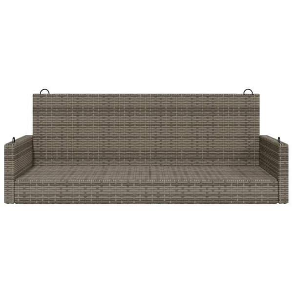 Maison Exclusive - Grå hängsoffa 119x56x48 cm flätad resin