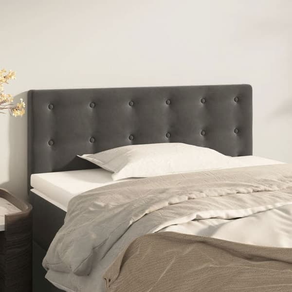 Maison Exclusive - Hovedgærde Mørkegrå 100x5x78/88 cm Velour