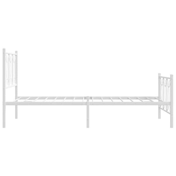 Sengestel - EKSKLUSIV HUS - 100x200 - Hvid - Metal (stål) - Opbevaring under seng Vit