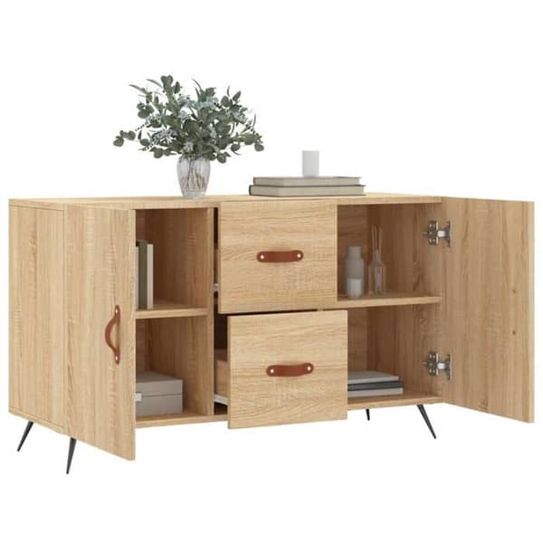 Maison Exclusive - Buffé ek sonoma 100x36x60 cm ingenjörsträ