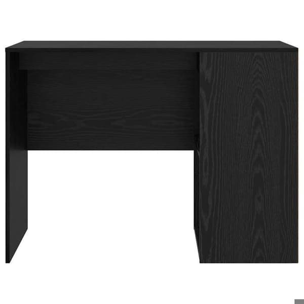 Maison Exclusive - Kontor Sort egetræ Ingeniørtræ 102 x 50 x 75 cm svart ek