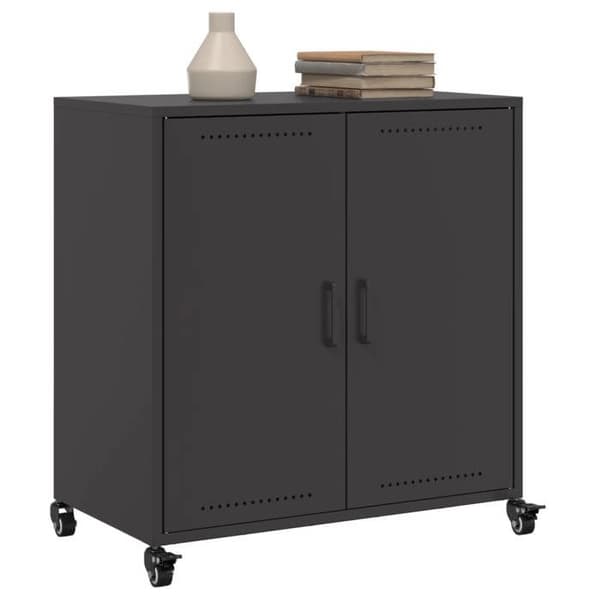 Maison Exclusive - Buffé svart 68x39x72 cm stål