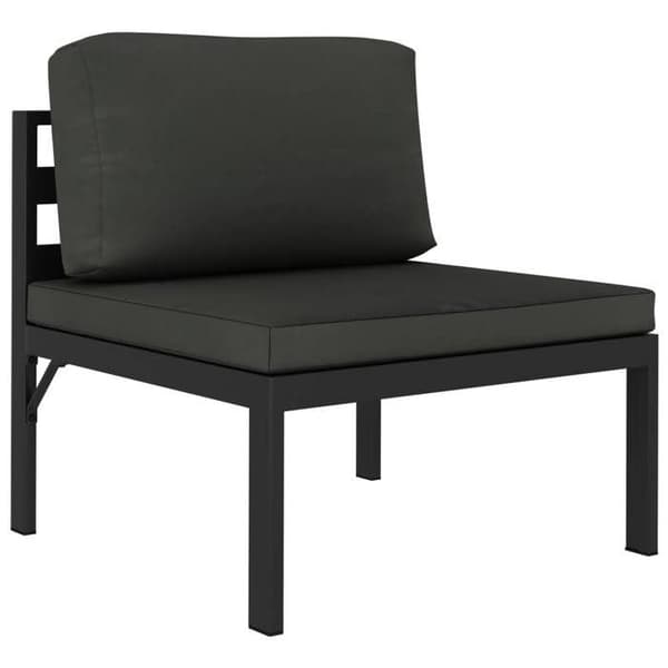 Puutarhakalusteet - Modulaarinen - Alumiini - Antrasiitti - 5 osaa antracit