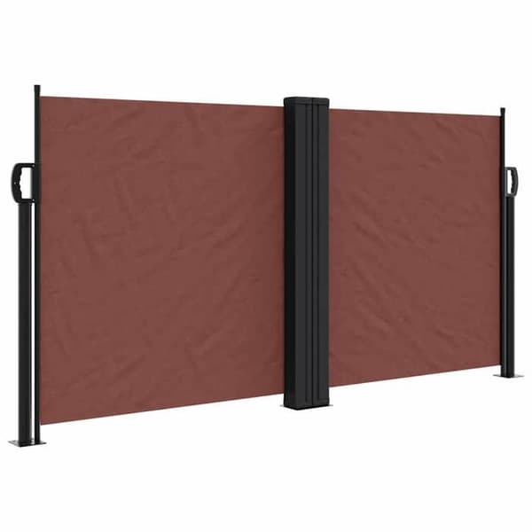 Maison Exclusive - Fällbart sidotak brun 120x1000 cm