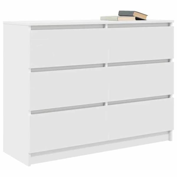 Maison Exclusive - Buffé vit 100x35x76 cm ingenjörsträ Vit