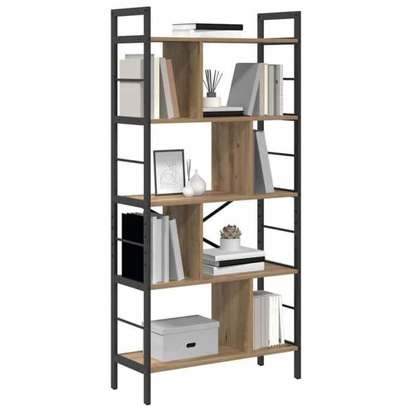 Maison Exclusive - Reol 9 niveauer 75 x 30 x 156 cm Ingeniørtræ