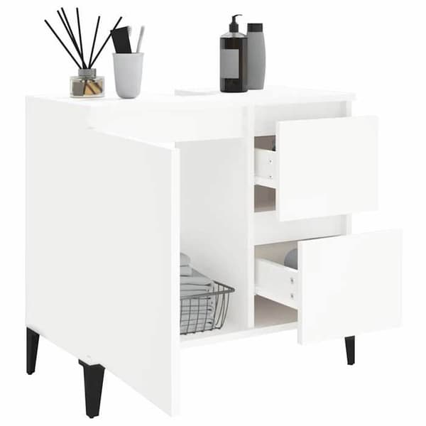 Maison Exclusive - Badrumsskåp vit 65x33x60 cm ingenjörsträ Vit