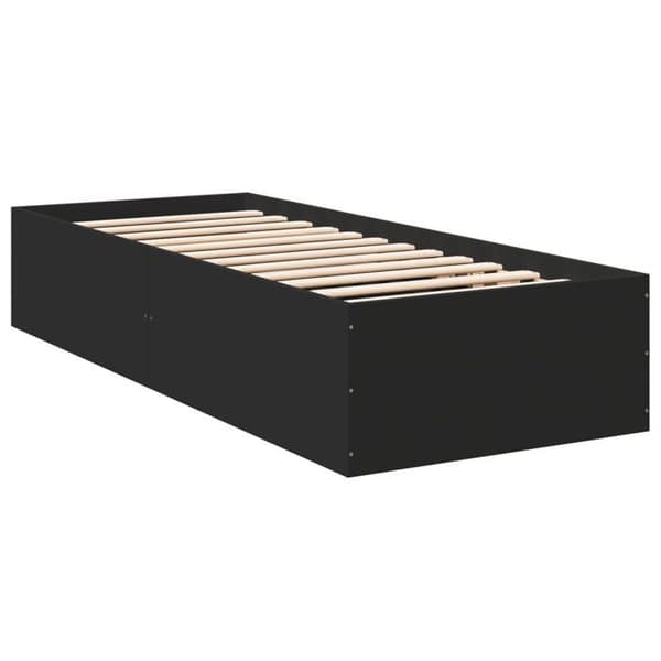 Maison Exclusive - Sengestel uden madras sort 100x200 cm Svart