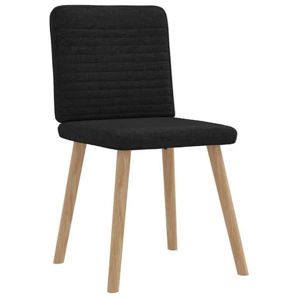 Maison Exclusive - Matstolar set om 4 svart tyg