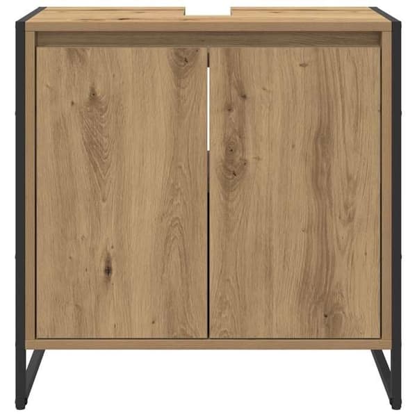 Maison Exclusive - Badeværelsesskab Eg håndlavet 60 x 30 x 60 cm