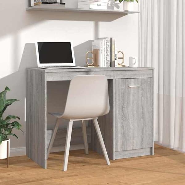 Maison Exclusive - Kontor Sonoma grå 100x50x76 cm Ingenjörsträ Grå