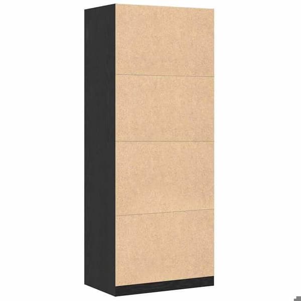 Maison Exclusive - Skab Sort eg 80 x 50 x 200 cm svart ek