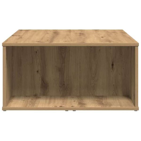 Maison Exclusive - Håndlavet egetræsbord 90x67x33 cm i ingeniørtræ Ek