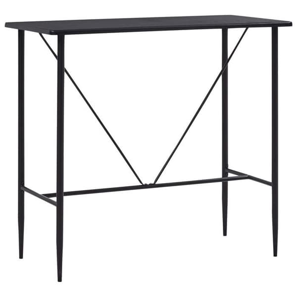Barbord - Eksklusivt Hus - Sort - 120x60x110 cm - Top i MDF, ben i stål