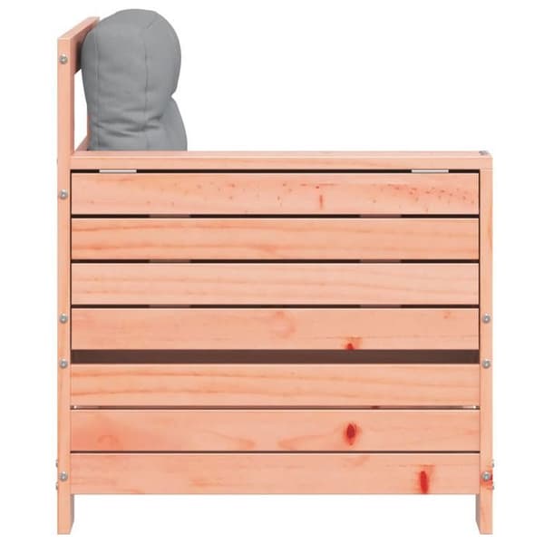 Trädgårdsoffmöbel - EXKLUSIVT HUS - Modulerbar Douglas - Massivt Douglas trä - Bekväma kuddar - Fällbord