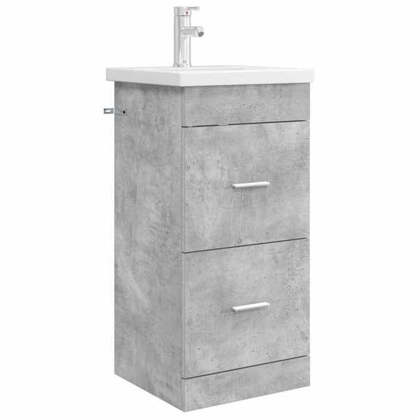 Maison Exclusive - Badeværelsesmøbel med vask Grå beton 42 x 40 x 84,5 cm