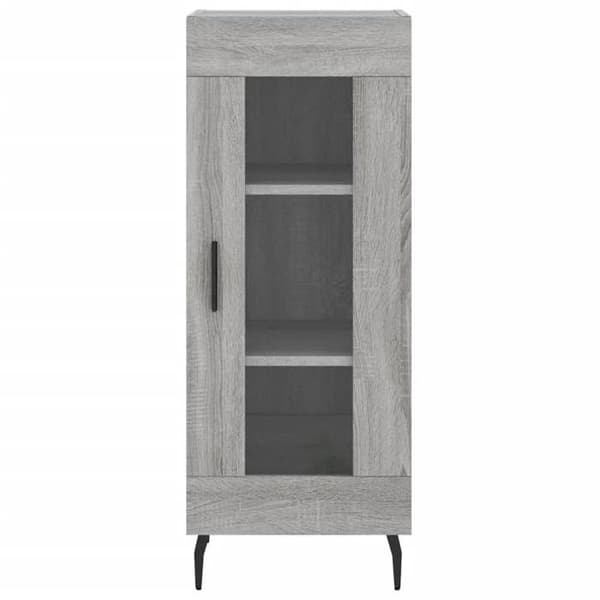 Maison Exclusive - Buffé hög Sonoma grå 34,5x34x180 cm Ingenjörsträ