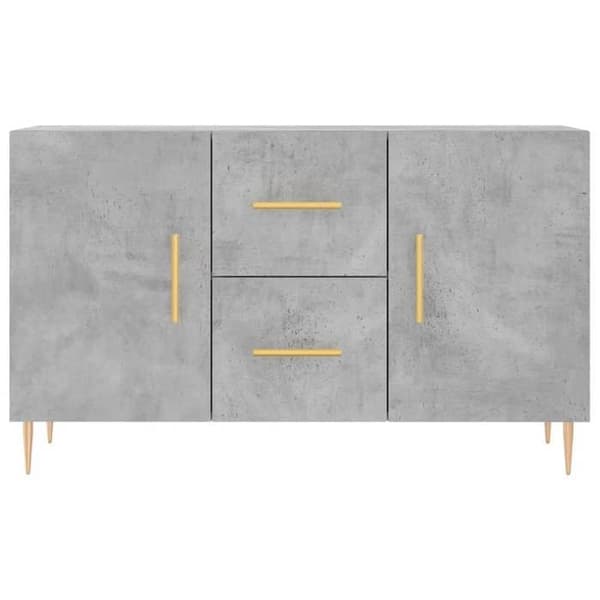 Maison Exclusive - Buffé grå betong 100x36x60 cm ingenjörsträ