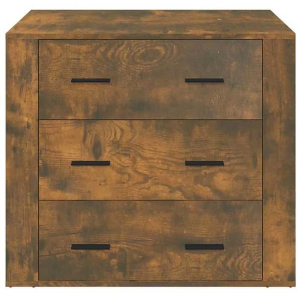 Maison Exclusive - Buffé Ek rökt 80x33x70 cm Ingenjörsträ Rökt ek