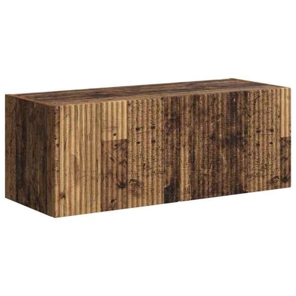 Maison Exclusive - Väggmonterad TV-möbelset 6 delar Antik trä