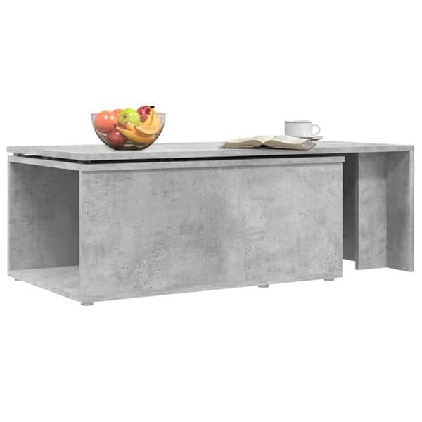 Bord - EKSKLUSIV HUS - 150 x 50 x 35 cm - Beton grå - Ingeniørtræ - Rektangulær betong grå