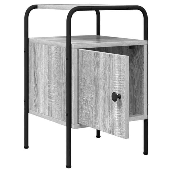 Maison Exclusive - Yöpöytä 2 kpl Sonoma harmaa 35 x 36,5 x 56 cm Sonoma grå