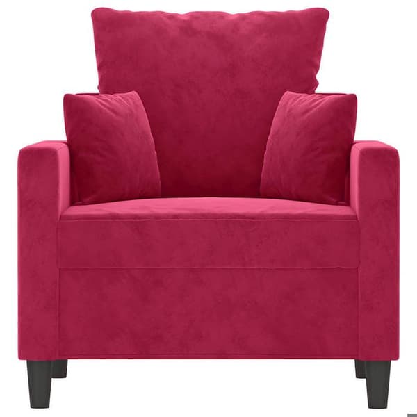 Maison Exclusive - Bordeaux punainen nojatuoli 60 cm sametti