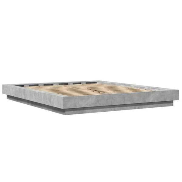 Maison Exclusive - Sengestel uden madras grå beton 150x200 cm