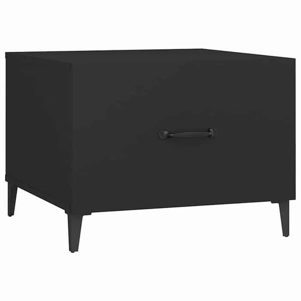 Maison Exclusive - Sofaborde med metalben 2 stk Sort 50x50x40 cm